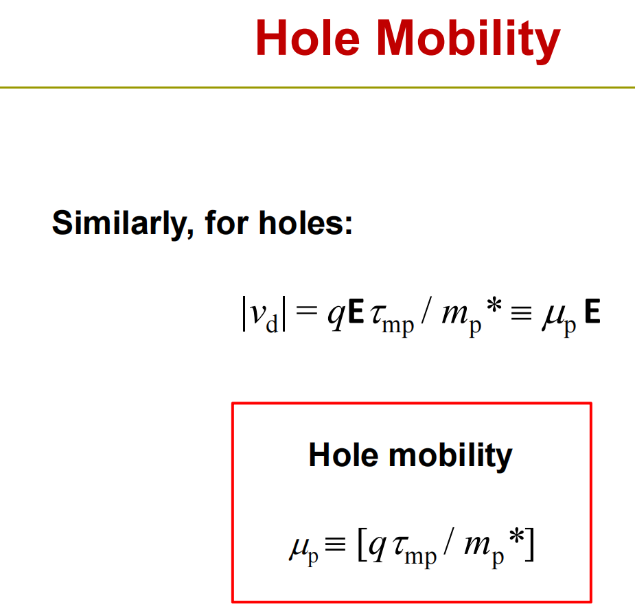 Hole mobility